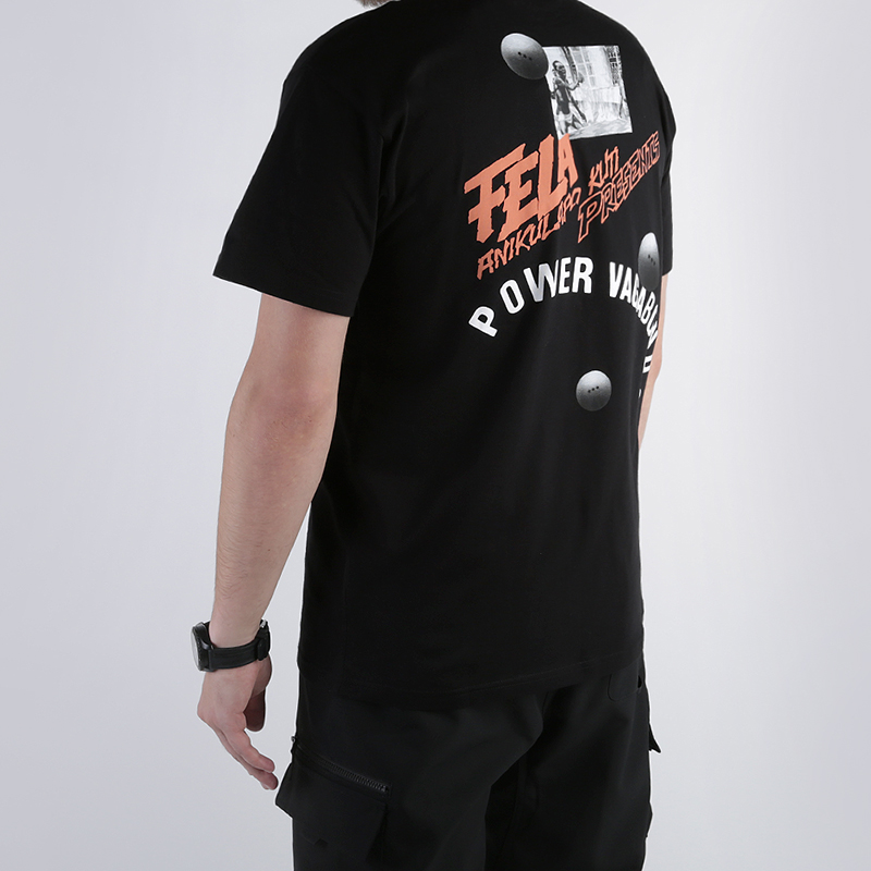 мужская черная футболка Carhartt WIP S/S Power Vegabonds T-Shirt I026847-black - цена, описание, фото 3
